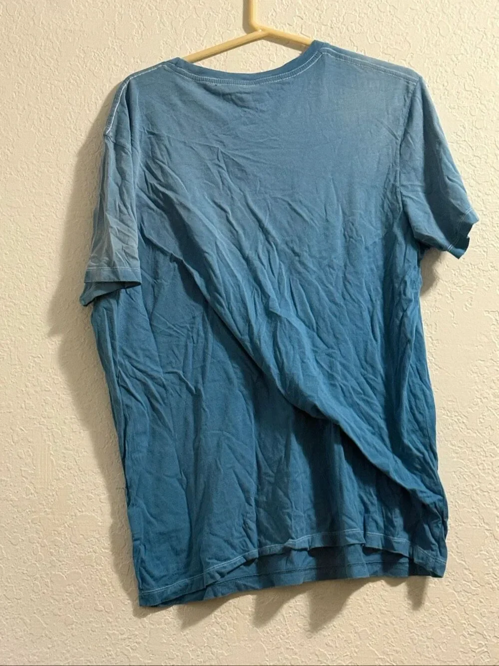 True Religion T-shirt Mens Size S Baby Blue Buddha Logo Short Sleeve